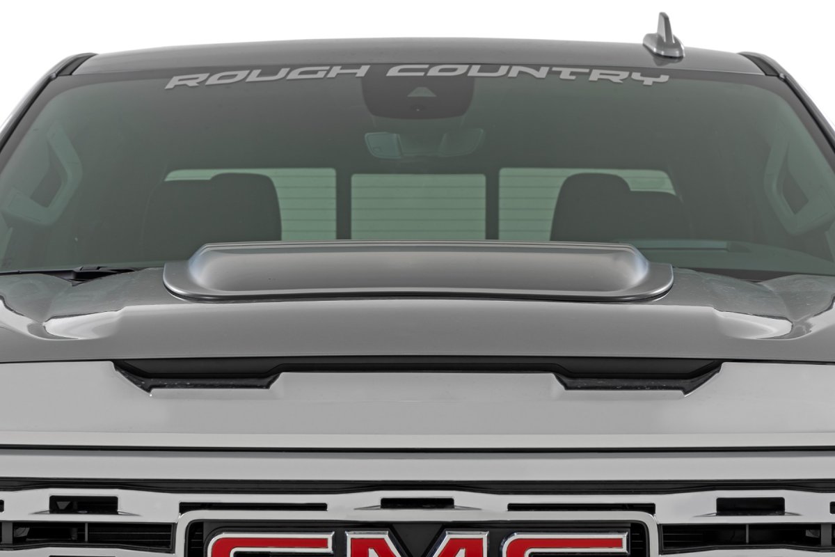GMC Sierra 1500 Hood Scoop - Rough Country - GLT - Dynamic Blue - '19-'25
